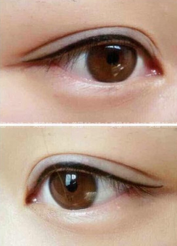 韩国半永久化妆纹眼线
